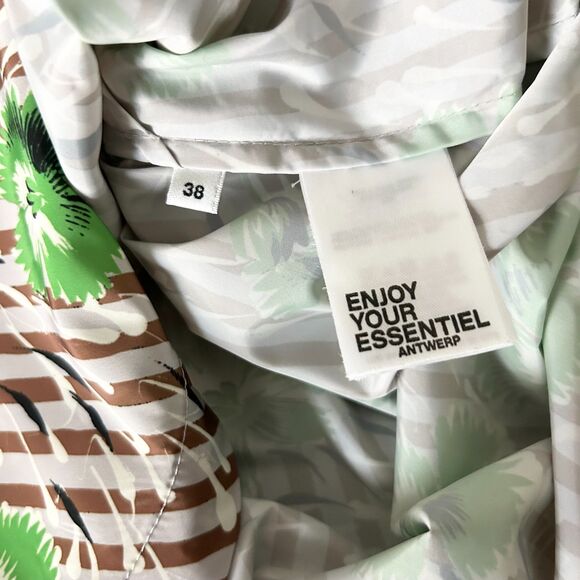 Essential Antwerp Ash Puff Sleeve Shirt Top Size EU 38 US 8/Med - Picture 5 of 6